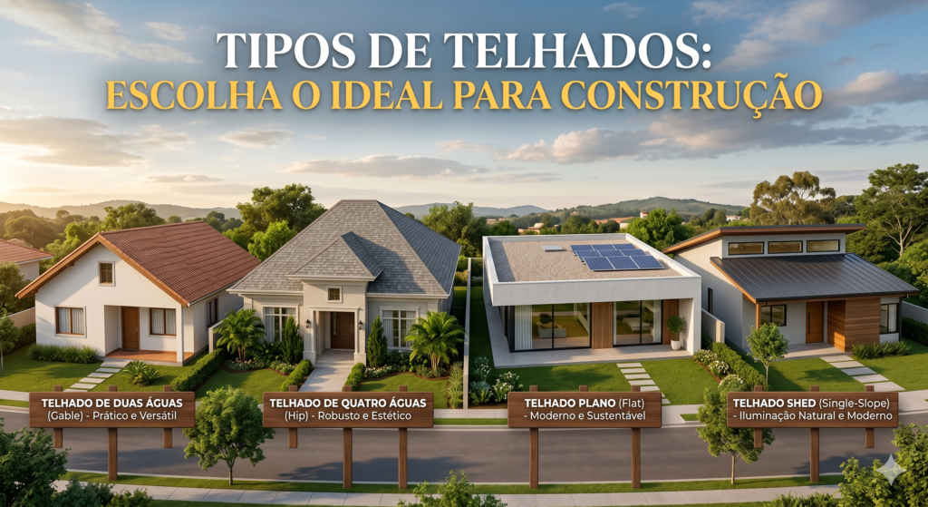 Tipos de Telhados: Escolha o Ideal para a Sua Construção